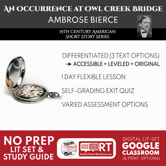 An Occurrence at Owl Creek Bridge Differentiated Study Guide | Ambrose Bierce