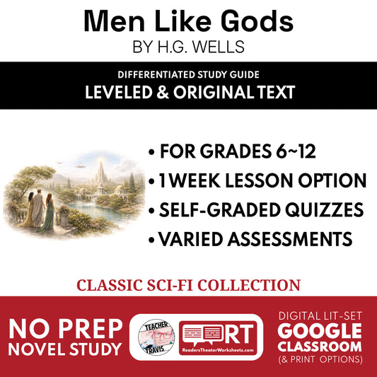 Men Like Gods Study Guide study guide cover
