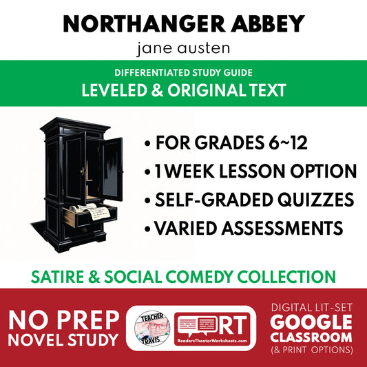 Northanger Abbey Study Guide study guide cover