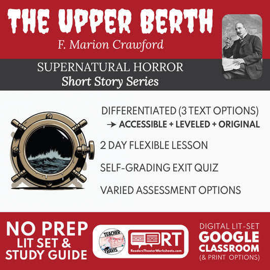 The Upper Berth Differentiated Short Story Study Guide & Analysis | F. Marion Crawford cover image
