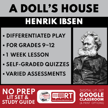A Doll's House Differentiated Study Guide & Analysis | No Prep Plays | Ibsen