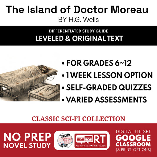 The Island of Doctor Moreau Study Guide study guide cover