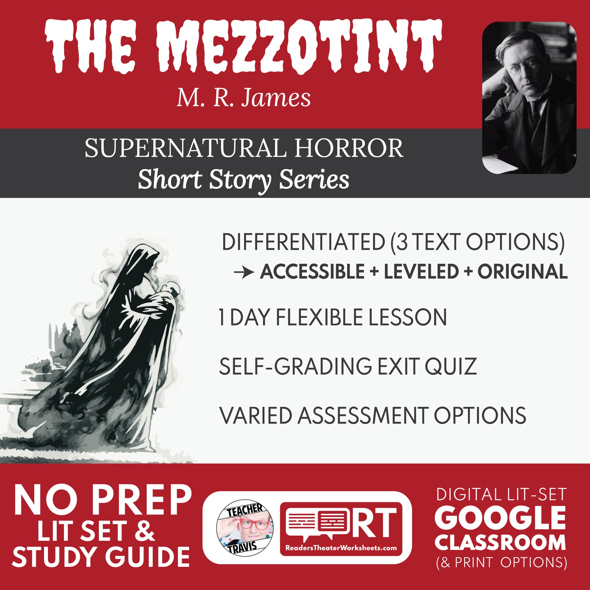 The Mezzotint Differentiated Short Story Study Guide & Analysis | M. R. James cover image