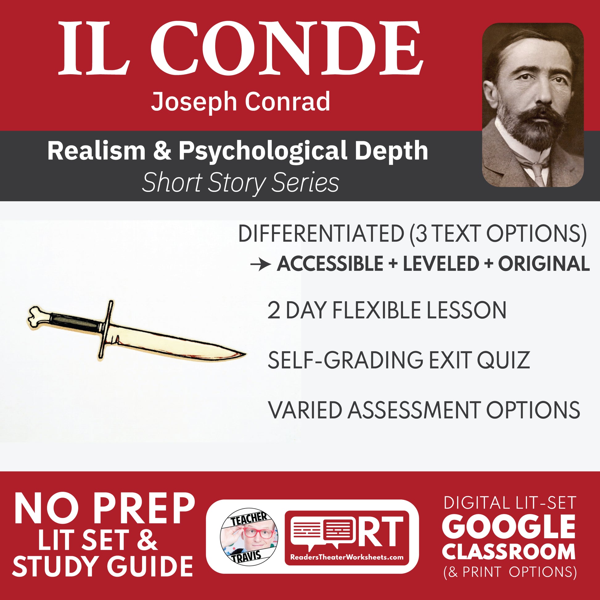 Il Conde Differentiated Short Story Study Guide & Analysis | Joseph Conrad cover image