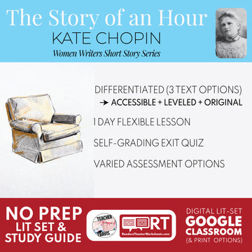 The Story of an Hour Differentiated Study Guide & Analysis Questions | No Prep | Kate Chopin