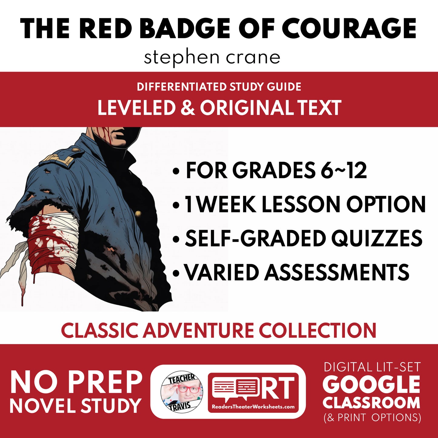 The Red Badge of Courage Study Guide study guide cover