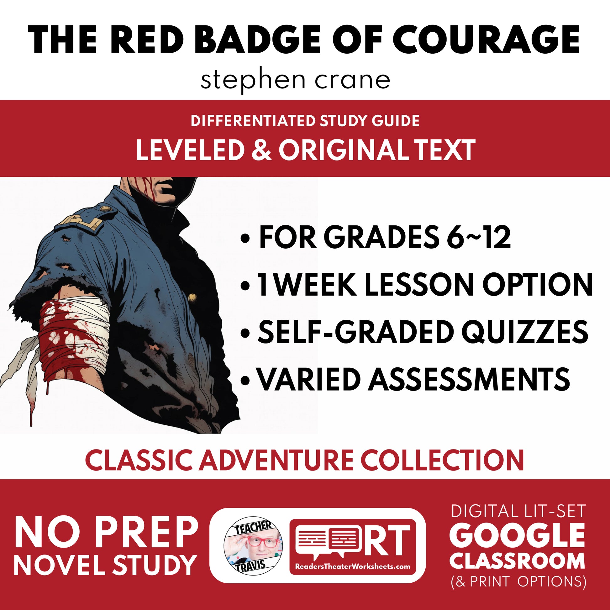 The Red Badge of Courage Study Guide study guide cover