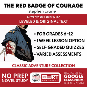 The Red Badge of Courage Study Guide | Classic Adventure Lit | Grades 6-12