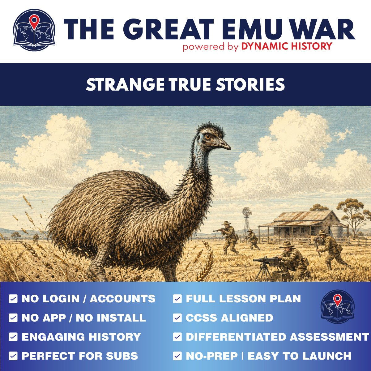 The Great Emu War | Dynamic History Module | Grades 9-12