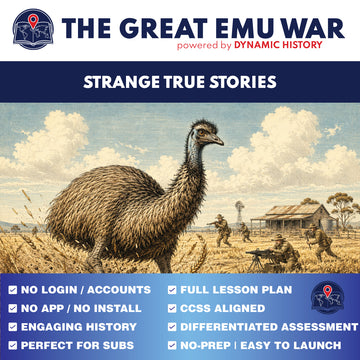 The Great Emu War | Dynamic History Module | Grades 9-12
