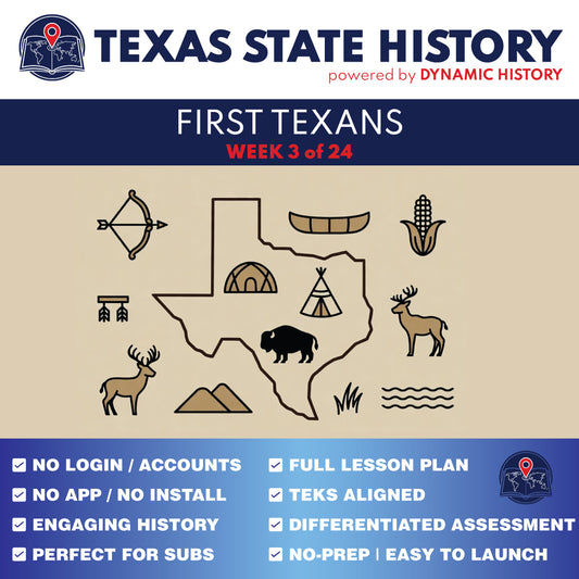Texas State History - Grade 4 - First Texans: Comparing American Indian Groups - Week 3 Full Curriculum
