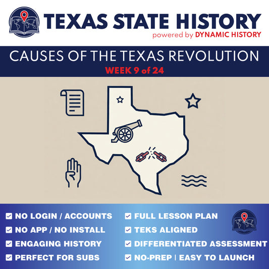 Texas State History - Grade 4 - When Disagreement Became Revolution - Week 9 Full Curriculum