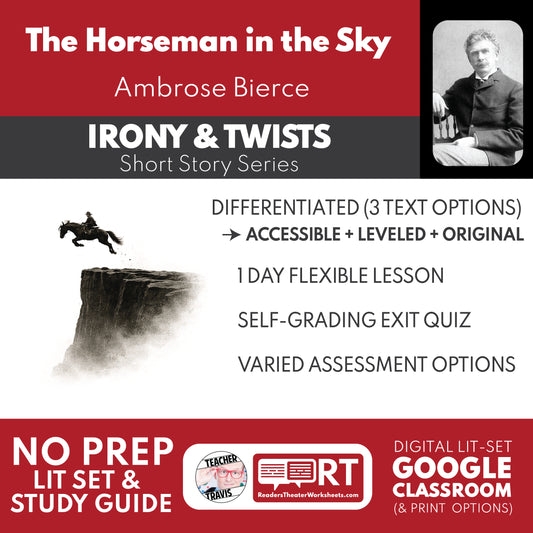 A Horseman in the Sky Differentiated Short Story Study Guide & Analysis study guide cover