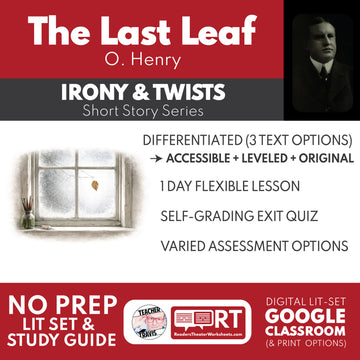 The Last Leaf Differentiated Short Story Study Guide & Analysis | O. Henry